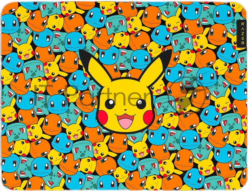 Игровой коврик для мыши Razer Gigantus V2 Medium - Pokemon Kanto Starters Ed./ Razer Gigantus V2 Medium - Pokemon Kanto Starters Ed. Mouse Mat