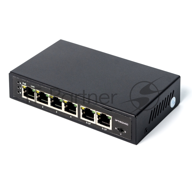 Коммутатор PoE IPTRONIC PS3-E6P4H