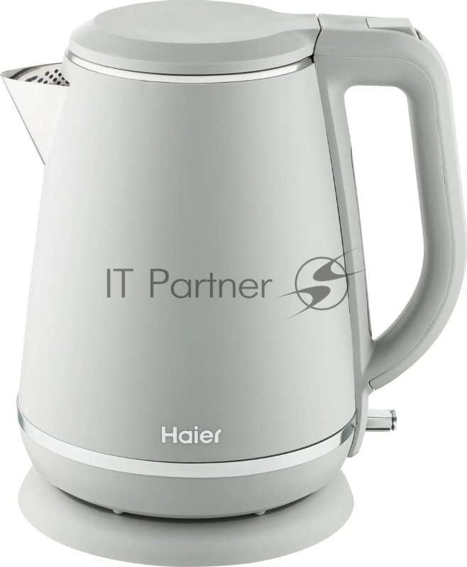Чайник электрический Haier HK-502 1.5л. 3000Вт серый корпус: нерж.сталь/пластик (TD0029960RU)