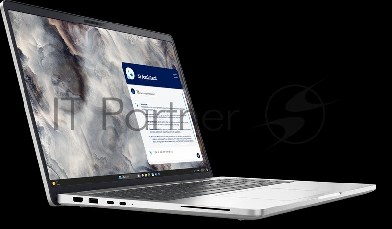 Ноутбук DELL Pro 16 Plus Ultra 7 268V 16” 16:10 QHD+ (2560 x 1600),120Hz,IPS,Non-Touch, AG,300 nit,32GB LPDDR5,1TB SSD Intel Arc graphics,Backlit,FPR,3cell 55Wh,2y,Linux,1,9kg,Alum/Platin Silver,KB /Eng