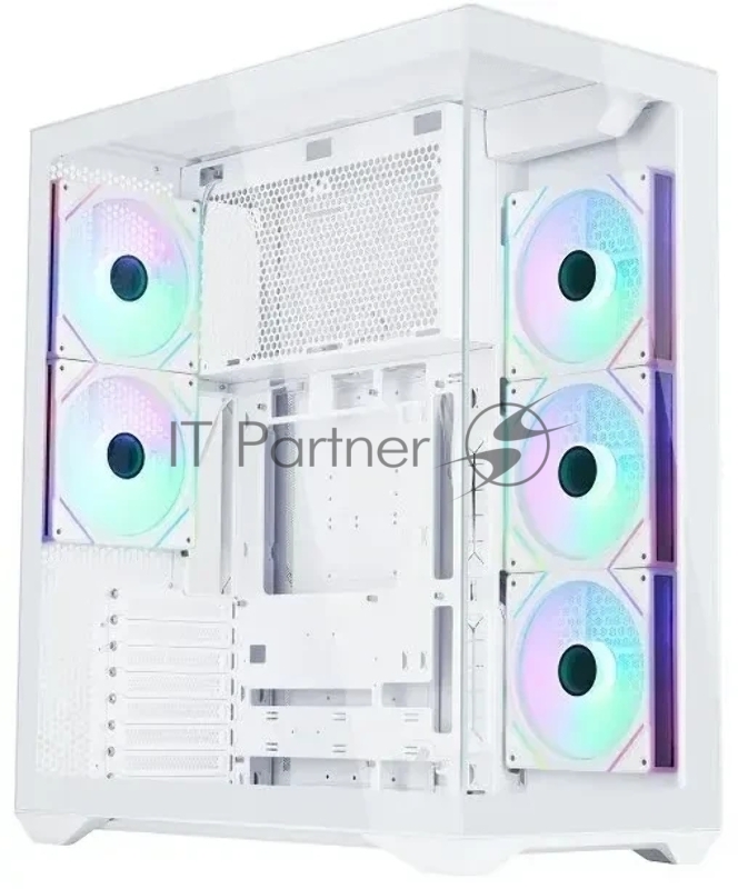 Корпус ATX Eurocase M4801 white, без БП, закаленное стекло 2 стороны