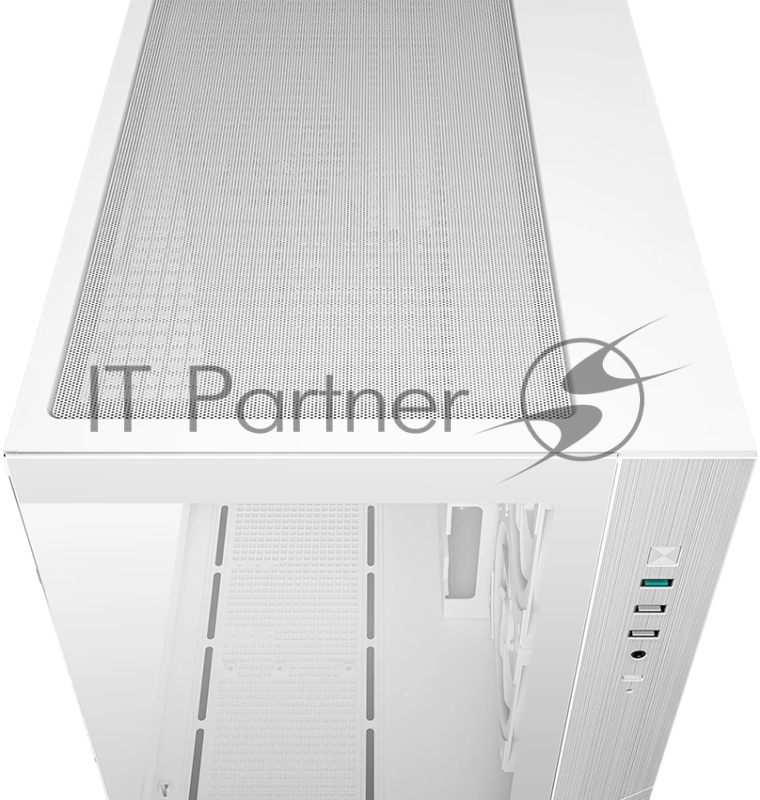 Компьютерный корпус Deepcool CG330 3F WH без БП, боковое окно (панорама), 3x120mm ARGB PWM вентилятора, белый, mATX (R-CG330-BKNGM3-G)