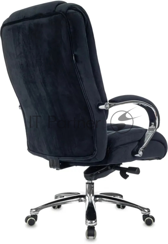 Кресло руководителя Бюрократ T-9925SL Fabric черный Holland 75 крестов. металл хром