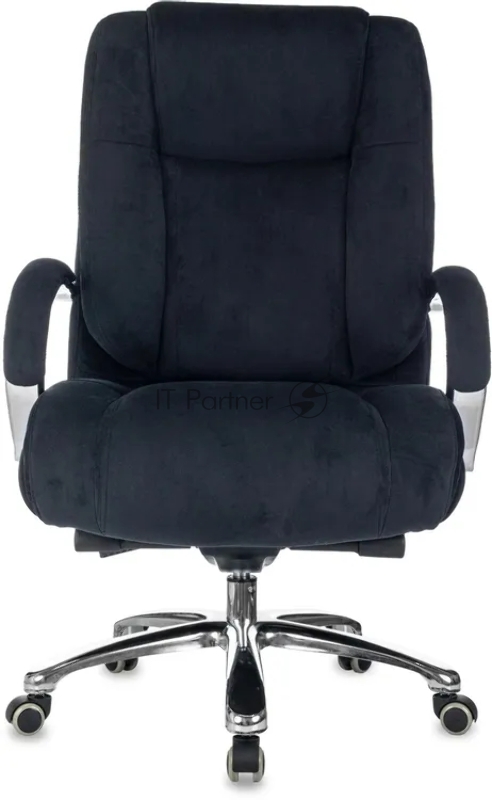Кресло руководителя Бюрократ T-9925SL Fabric черный Holland 75 крестов. металл хром