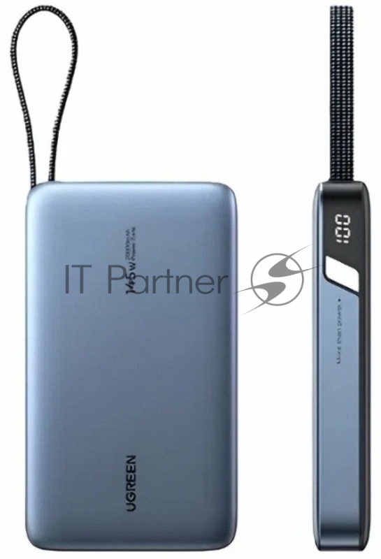 Аккумулятор портативный UGREEN PB551 55992B 145W Power Bank 0mAh USB-C&USB