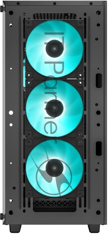 Корпус ATX Deepcool CC560 V2 черный, без БП, боковая панель из закаленного стекла, USB 3.0, USB 2.0, audio