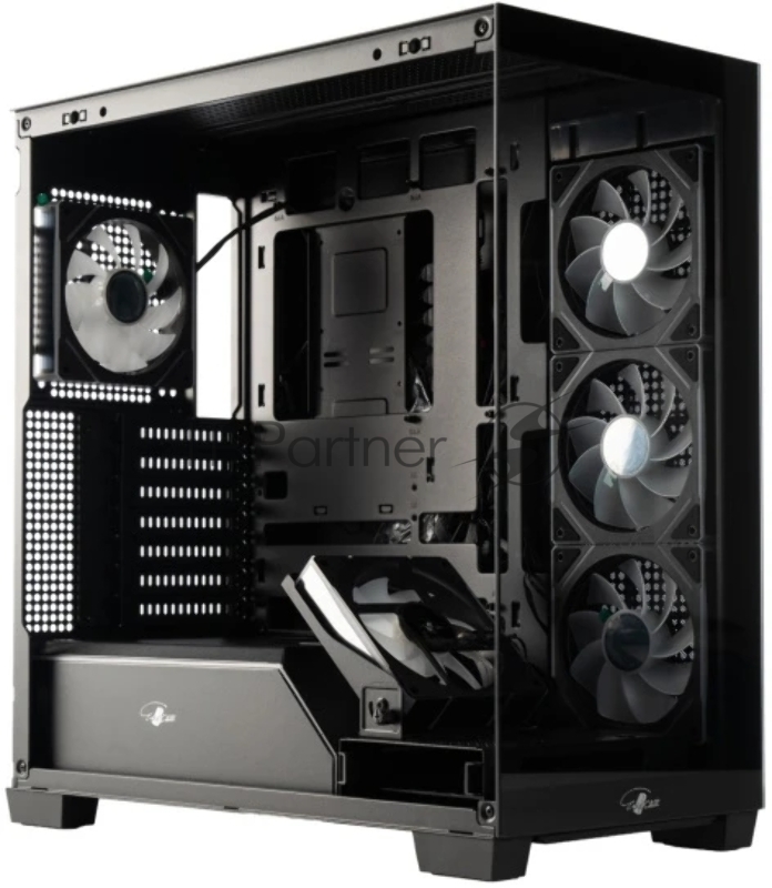 Корпус eATX Eurocase M9 Max-Fish tank M9 MAX 2ARGB 3_0_2 BLACK черный