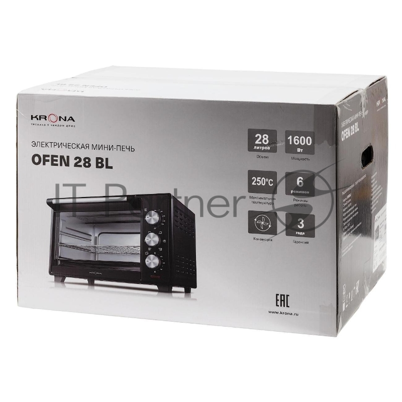 Электрическая мини-печь Krona OFEN 28 BL
