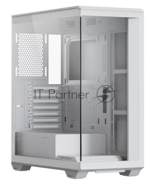 Корпус ATX Xastra Q600 6ARGB-C10-UC White без БП, боковая панель из закалённого стекла, USB 3, USB Type-C