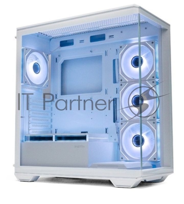 Корпус ATX Xastra Q600 6ARGB-C10-UC White без БП, боковая панель из закалённого стекла, USB 3, USB Type-C