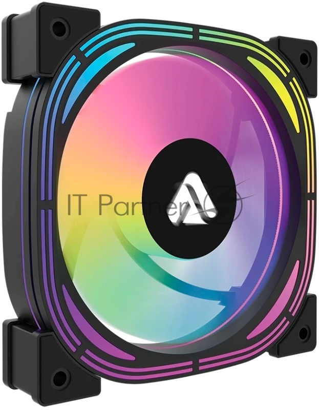 Кулер Lyambda LAC-02 (чёрный, ARGB, 800-1200 RPM, 18-30 dBA, 65 CFM, 4-Pin/5v ARGB)