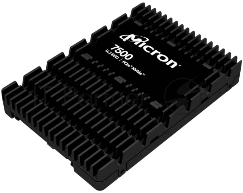 Твердотельный накопитель/ Micron SSD 7500 PRO, 15360GB, U.3(2.5 15mm), NVMe, PCIe 4.0 x4, 3D TLC, R/W 7000/5900MB/s, IOPs 1 100 000/250 000, TBW 28032, DWPD 1 (12 мес.)
