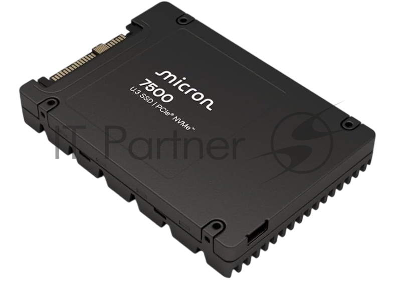 Твердотельный накопитель/ Micron SSD 7500 PRO, 15360GB, U.3(2.5 15mm), NVMe, PCIe 4.0 x4, 3D TLC, R/W 7000/5900MB/s, IOPs 1 100 000/250 000, TBW 28032, DWPD 1 (12 мес.)