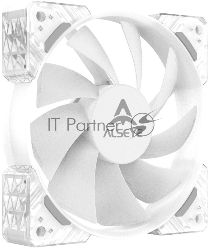 Вентилятор в корпус ALSEYE N12-W FAN 120mm, 700~1800rpm, 25.98~64.46CFM, 17.4~34.8dBA, PWM, WHITE, RTL
