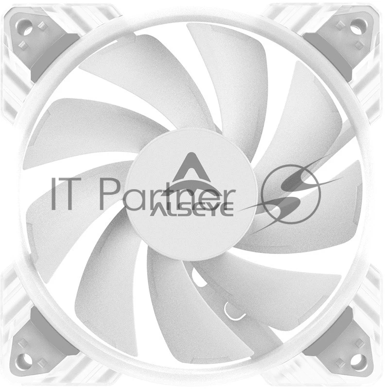 Вентилятор в корпус ALSEYE N12-W FAN 120mm, 700~1800rpm, 25.98~64.46CFM, 17.4~34.8dBA, PWM, WHITE, RTL