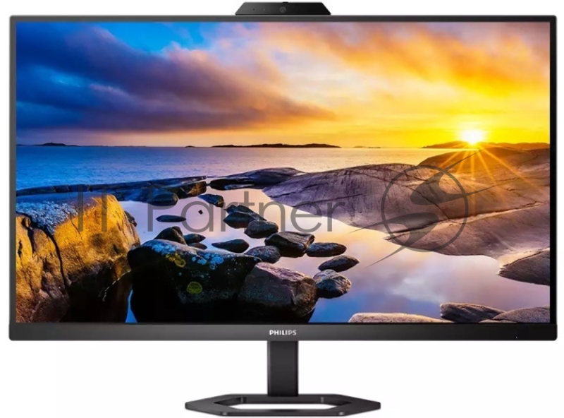 Монитор 27 Philips 27E1N50HE IPS 2560x1440, 75 Гц, 4 мс, 16:9, 300 кд/м², HDMI 1.4, DP 1.2, USB-C, USB Hub, 3.5 Jack, динамики (2×3 Вт), веб-камера, FreeSync, черный