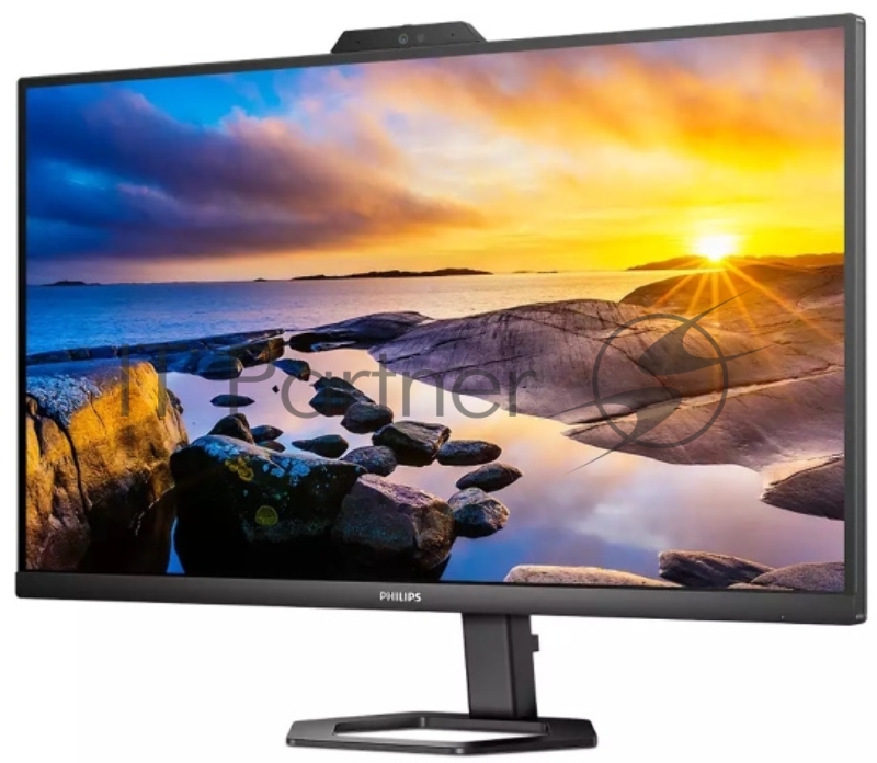 Монитор 27 Philips 27E1N50HE IPS 2560x1440, 75 Гц, 4 мс, 16:9, 300 кд/м², HDMI 1.4, DP 1.2, USB-C, USB Hub, 3.5 Jack, динамики (2×3 Вт), веб-камера, FreeSync, черный