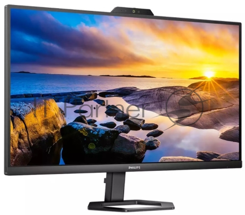 Монитор 27 Philips 27E1N50HE IPS 2560x1440, 75 Гц, 4 мс, 16:9, 300 кд/м², HDMI 1.4, DP 1.2, USB-C, USB Hub, 3.5 Jack, динамики (2×3 Вт), веб-камера, FreeSync, черный
