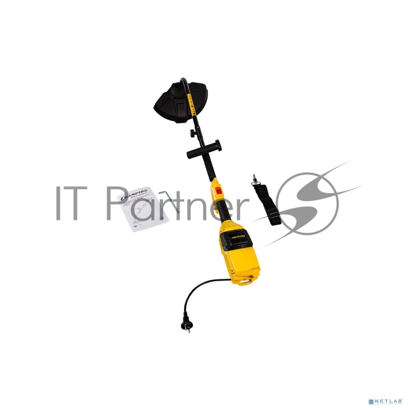 Триммер электрический Champion ET1003A 1000Вт 35см верхний двиг., изогнутая разъемная штанга 3.9кг