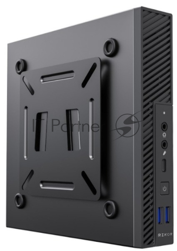 Компьютер Rikor USFF 101.1 4BA745FE i3-12100/8GB/256GB SSD/UHD Graphics 730/WiFi/BT/Win11Pro/black