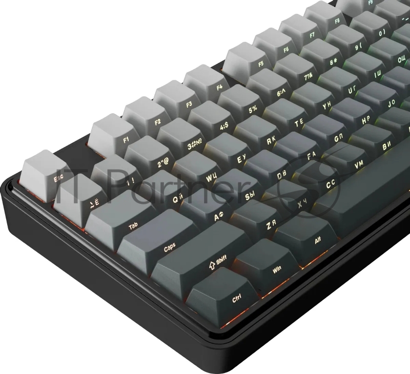 Клавиатура беспроводная DEFENDER Redragon Star Blade Pro black/grey (USB/BT, 87 клавиш) (72653)