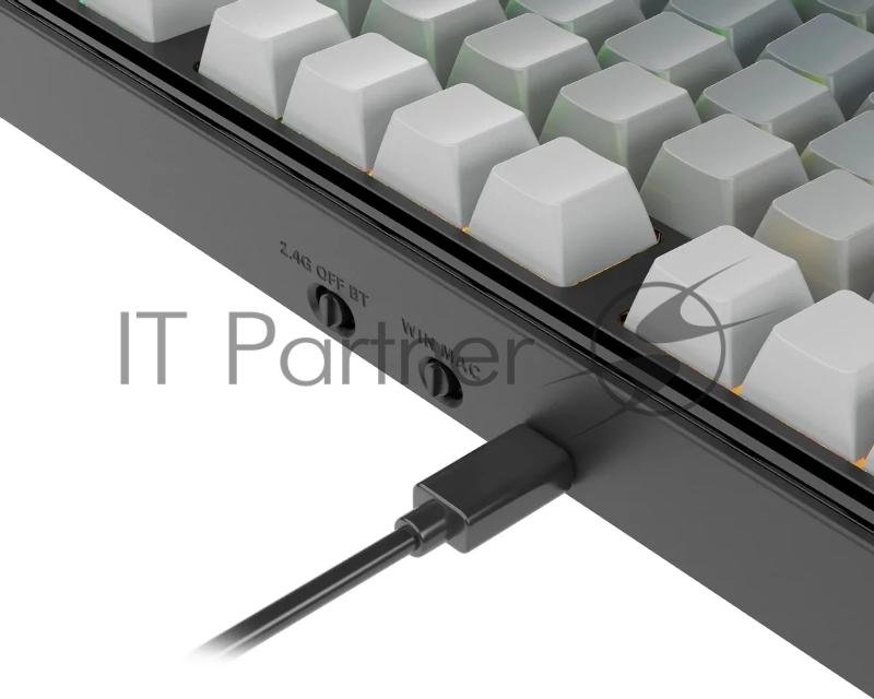 Клавиатура беспроводная DEFENDER Redragon Star Blade Pro black/grey (USB/BT, 87 клавиш) (72653)