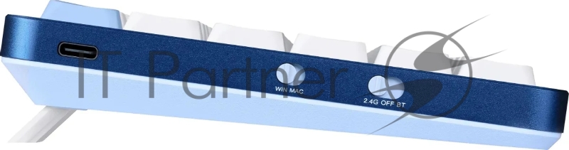 Клавиатура беспроводная DEFENDER Redragon Eva Pro white/blue (USB/BT, 96 клавиши) (72369)