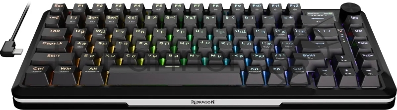 Клавиатура беспроводная DEFENDER Redragon Flekact Pro black (USB/BT, 81 клавиша) (72535)