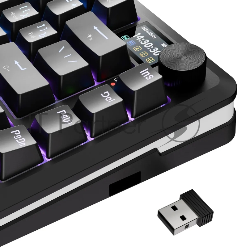 Клавиатура беспроводная DEFENDER Redragon Flekact Pro black (USB/BT, 81 клавиша) (72535)