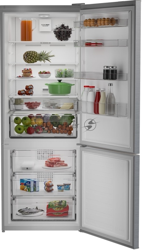 Холодильник Hotpoint HFL 560I X нержавеющая сталь/серебристый двухкамерный 356/145л морозилка снизу