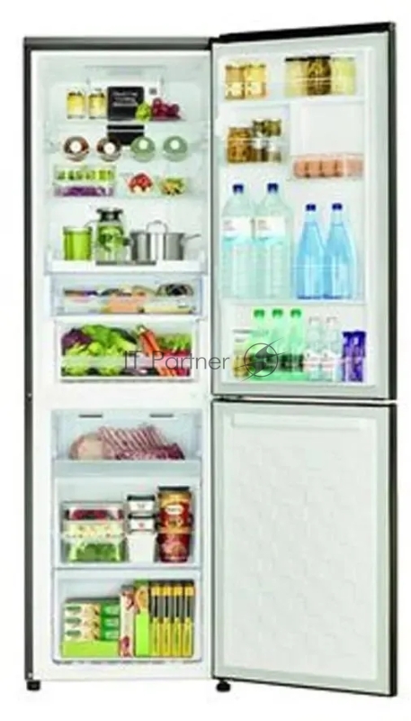 Холодильник Hitachi R-BG410PUC6 GbK черный двухкамерный 215/105л морозилка снизу