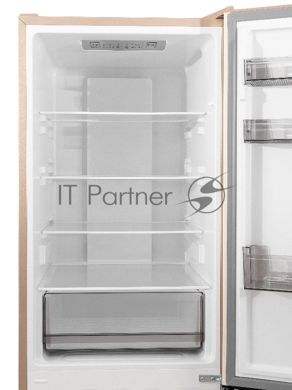 Холодильник Smile SRF348BGT бежевый мрамор двухкамерный 215/95 л морозилка снизу, No Frost