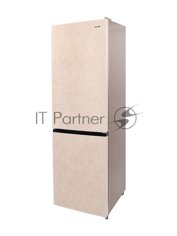 Холодильник Smile SRF348BGT бежевый мрамор двухкамерный 215/95 л морозилка снизу, No Frost