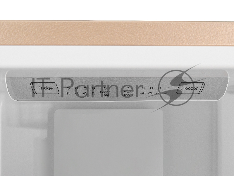 Холодильник Smile SRF348BGT бежевый мрамор двухкамерный 215/95 л морозилка снизу, No Frost