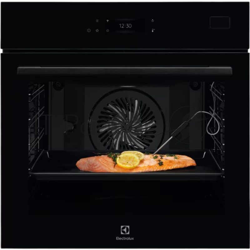 Духовой шкаф Electrolux COB8S39WZ с паром SteamBoost,черный цвет, сенсорное управление, электронное регулирование времени и температуры, будильник, таймер отключения, отложенный старт, подсказка оптимальной температуры, хромированные направляющие из