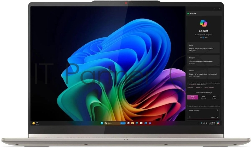 Ноутбук Lenovo Yoga 7 14AKP10 Ryzen AI 7 350 24Gb SSD1Tb AMD Radeon 860M 14 OLED Touch WUXGA (1920x1200) Windows 11 Home beige WiFi BT Cam (83JR0061RK)