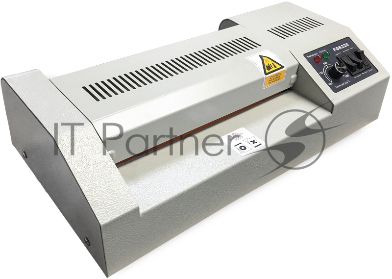 Ламинатор Гелеос FGK 220, А4, 2х250 (пленка 60-250мкм), 600 мм/мин, 4 вала, реверс, металл. корпус, мах толщина 2мм