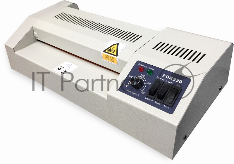 Ламинатор Гелеос FGK 220, А4, 2х250 (пленка 60-250мкм), 600 мм/мин, 4 вала, реверс, металл. корпус, мах толщина 2мм