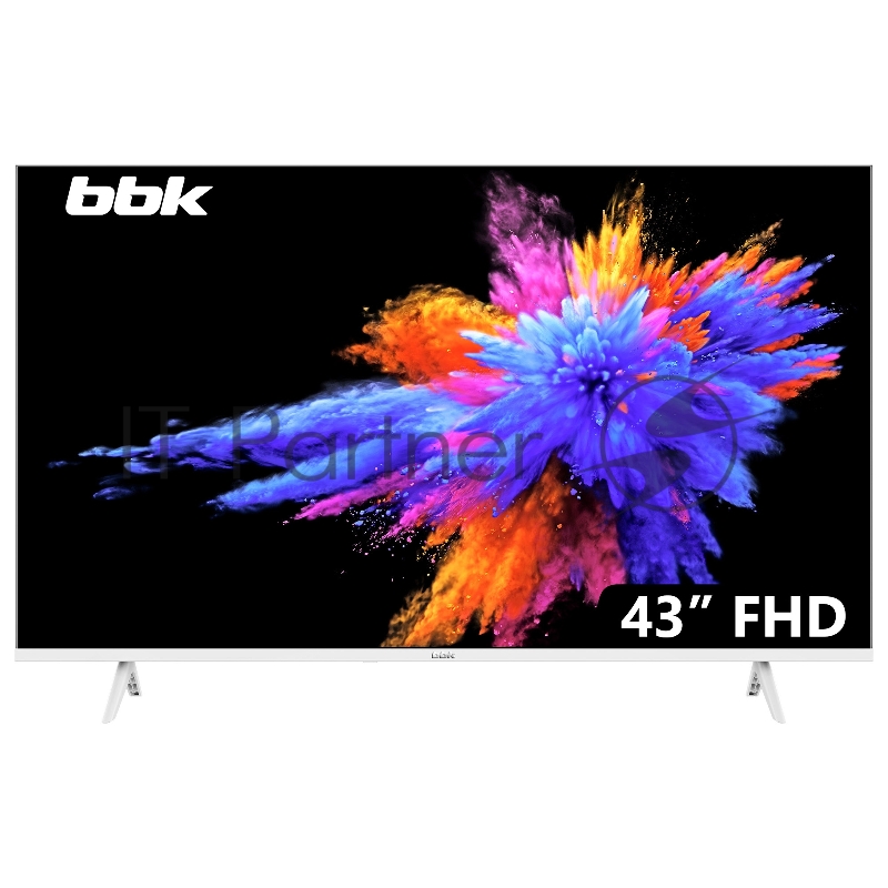 Телевизор BBK LED 42.5 43LEM-1054/FTS2C (W) белый FULL HD 60Hz DVB-T2 DVB-C DVB-S2 USB (RUS)