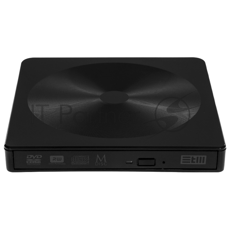 Внешний оптический DVD привод DVD-RW ext. Black Slim Ret USB3.0+TYPE-C