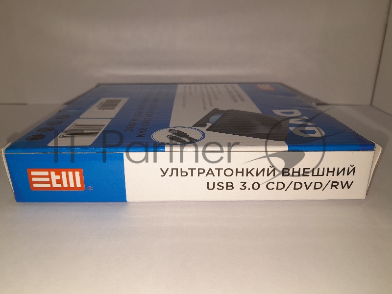 Внешний оптический DVD привод DVD-RW ext. Black Slim Ret USB3.0+TYPE-C