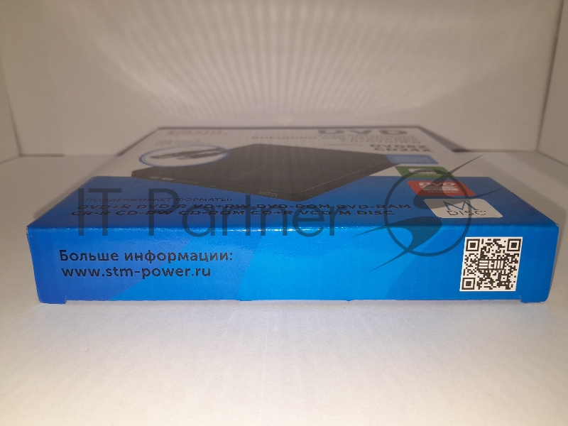 Внешний оптический DVD привод DVD-RW ext. Black Slim Ret USB3.0+TYPE-C