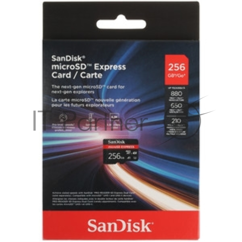 Флеш карта microSD 256GB SanDisk microSD™ Express card UHS-I A1 U30 U3 (880MB/s/650MB/s)
