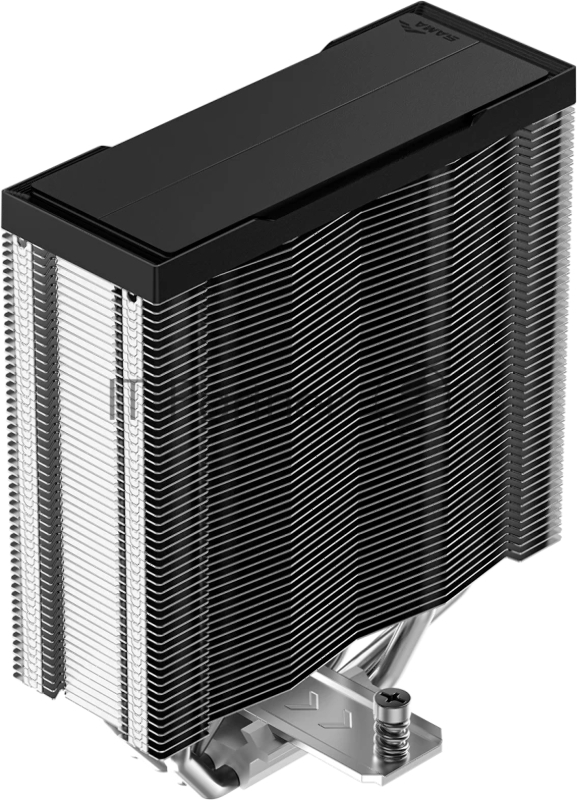 Кулер для процессора SAMA CPU Cooler SAMA A40P (240W, 4-pin PWM, 152mm, 4x6mm, 1x120mm, 75.2CFM, 29dBA, 2200RPM, S: 1851/1700/1200/115X, AM5/AM4, black/silver)