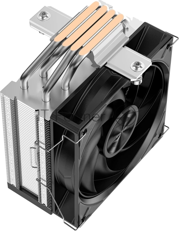 Кулер для процессора SAMA CPU Cooler SAMA A40P (240W, 4-pin PWM, 152mm, 4x6mm, 1x120mm, 75.2CFM, 29dBA, 2200RPM, S: 1851/1700/1200/115X, AM5/AM4, black/silver)