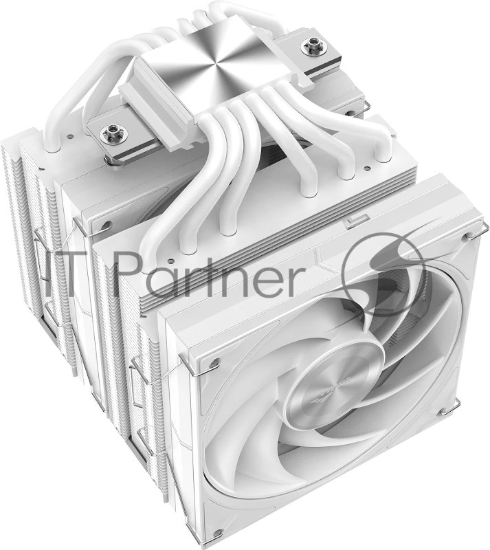 Кулер для процессора SAMA CPU Cooler SAMA A60W (265W, 4-pin PWM, 156.5mm, 6x6mm, 2x120mm, 78CFM, 29dBA, 2200RPM, S: 1851/1700/1200/115X, AM5/AM4, white)