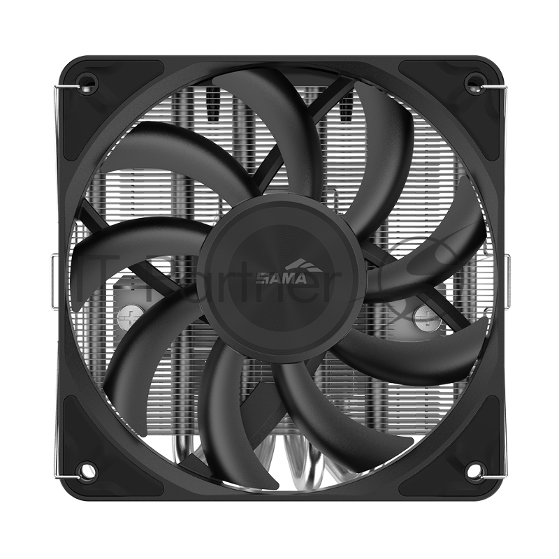 Кулер для процессора SAMA CPU Cooler SAMA U60 (190W, 4-pin PWM, 67mm, 6x6mm, 1x120mm, 61.51CFM, 36.4dBA, 1800RPM, S: 1851/1700/1200/115X, AM5/AM4, black)