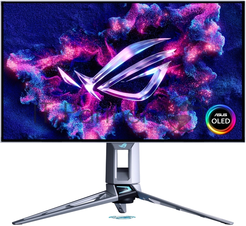 Монитор Asus 26.5 ROG Swift PG27AQWP-W светло-серый OLED LED 16:9 HDMI матовая HAS Piv 1500cd 178гр/178гр 2560x1440 540Hz DP 2K USB 7.04кг
