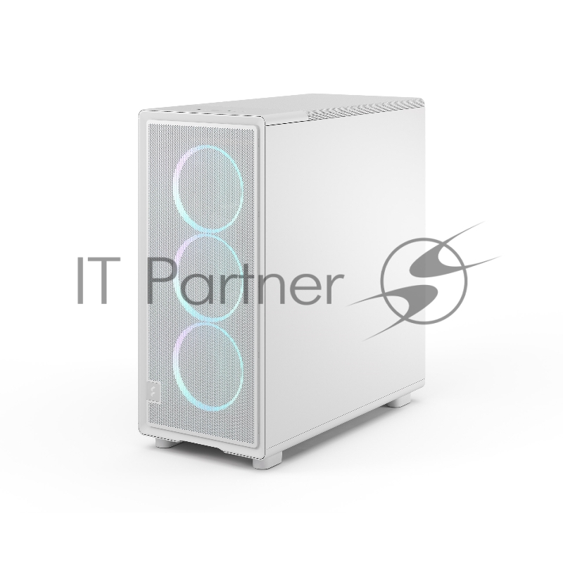 Корпус ПК без блока питания/ Case Fractal Design Epoch TG RGB Clear Tint, Midi-Tower, 3x120mm ARGB, 2xUSB-A 3.2 + 1xUSB 3.2 Type-C ATX, mATX, mITX, White