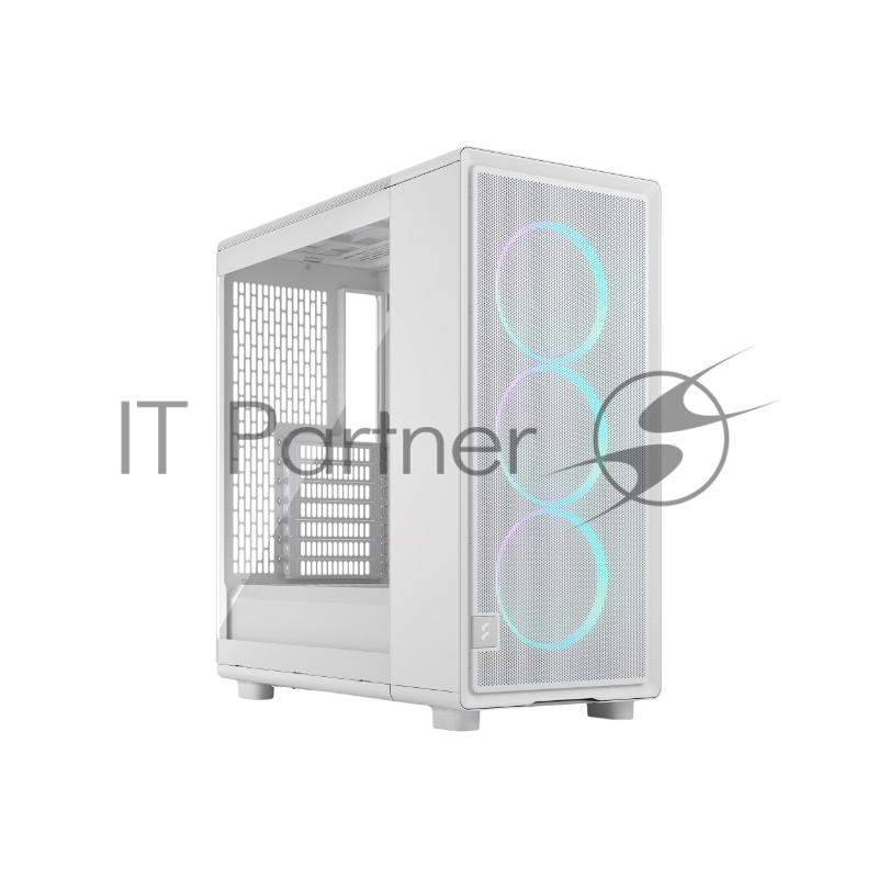 Корпус ПК без блока питания/ Case Fractal Design Epoch TG RGB Clear Tint, Midi-Tower, 3x120mm ARGB, 2xUSB-A 3.2 + 1xUSB 3.2 Type-C ATX, mATX, mITX, White